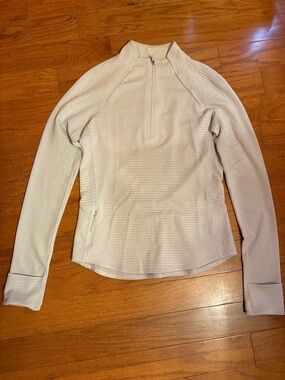 lululemon athletica Light Gray Long-Sleeve Half-Zip Pullover
